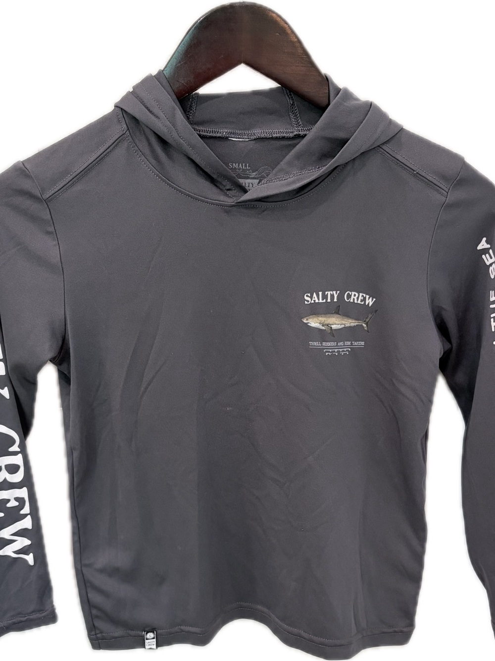 Salty Crew Charcoal Performance Hooded Tee